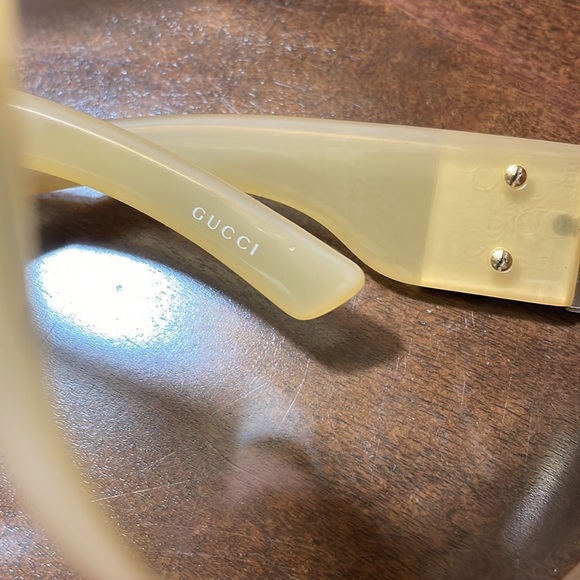 GUCCI SUNGLASSES Ivory brown colour - Picture 8 of 10